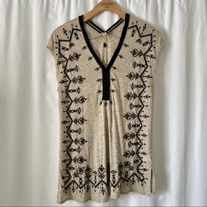 Lucky Brand Beige Sleeveless Top